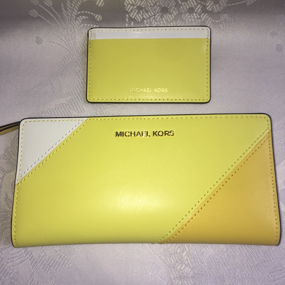 Michael kors Yellow money pieces Wallet